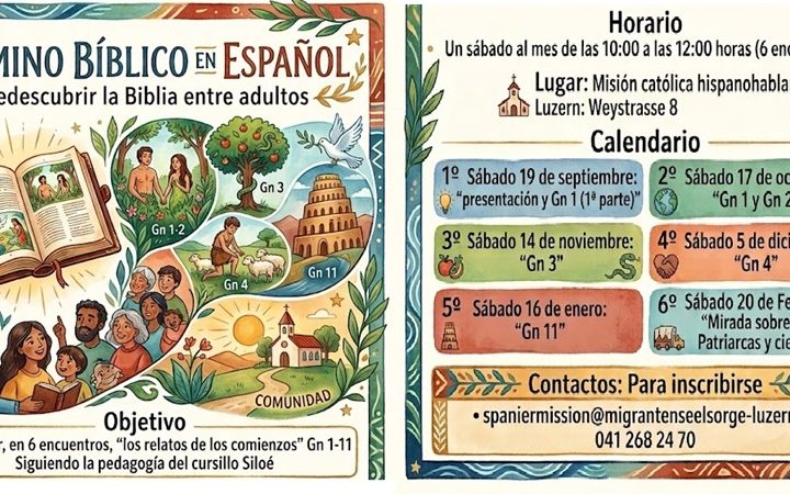 HORARIOS, DÍA A DÍA, DE MISA Y DE OTRAS ACTIVIDADES